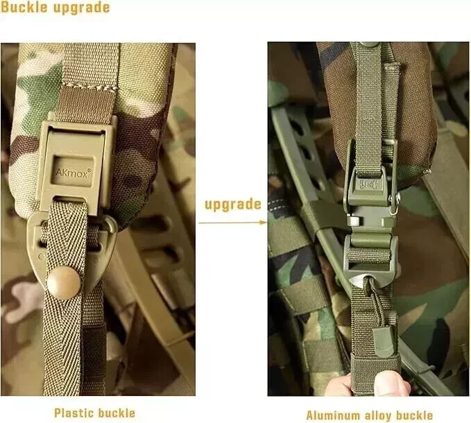 MT Military MOLLE II Medium Rucksack ABS Frame Detachable Side Pouches