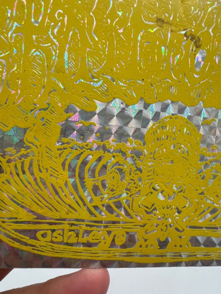 Vintage Grateful Dead Psychedelic Reflective Hippy Window Sticker Decal