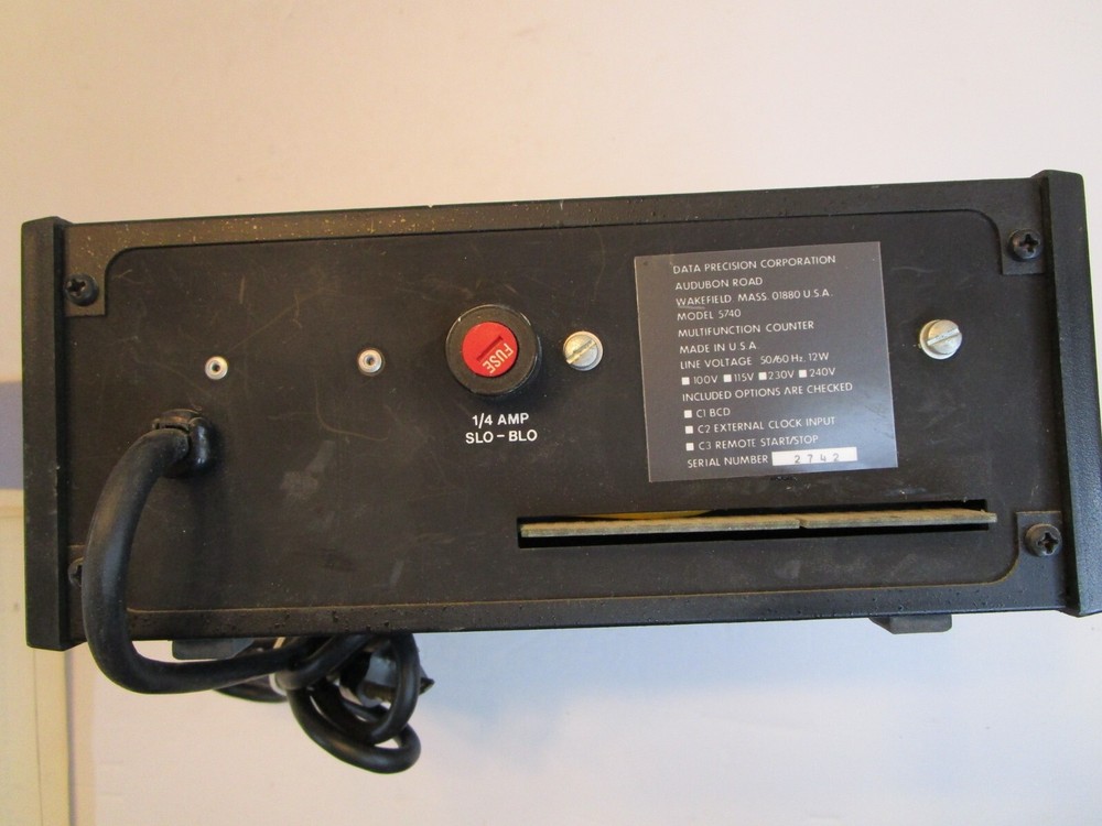 DATA PRECISION Model 5740 Multifunction Frequency Counter 100MHz *SEE VIDEO*