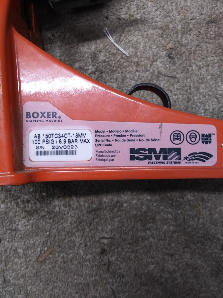 ISM Pneumatic Boxer Stapling Machine AB 150TC34CT-18MM