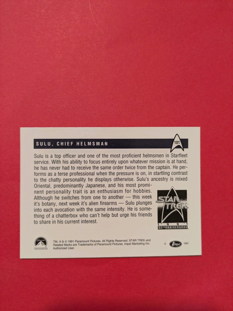 1991 Star Trek Cards