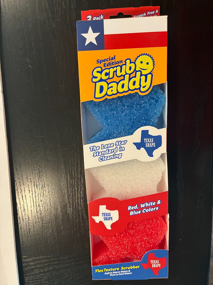 Scrub Daddy Special Edition FlexTexture Scrubber 3-Pack Texas Shape