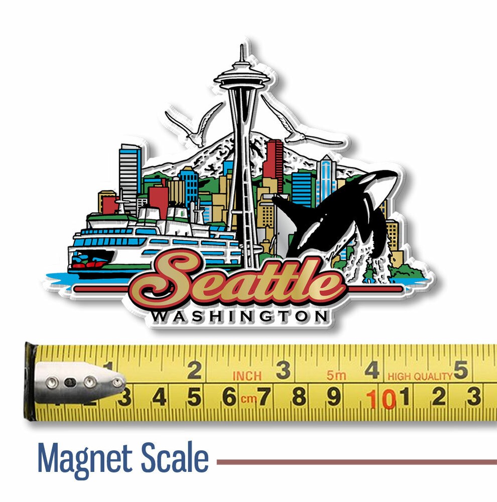 Seattle City Magnet by Classic Magnets