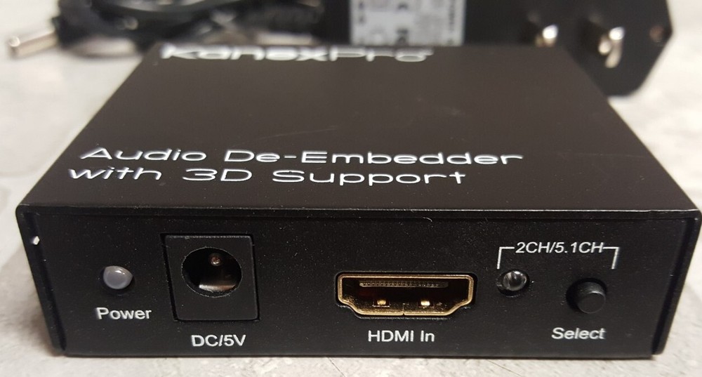 KanexPro Audio De-Embedder with 3D Support Includes Power Supply HAECOAX