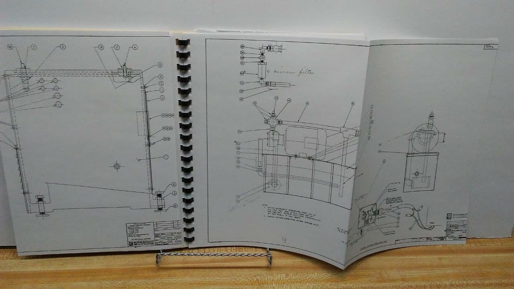 Boyar-Schultz 2A818 Surface Grinder Specifications & Blueprint Manual