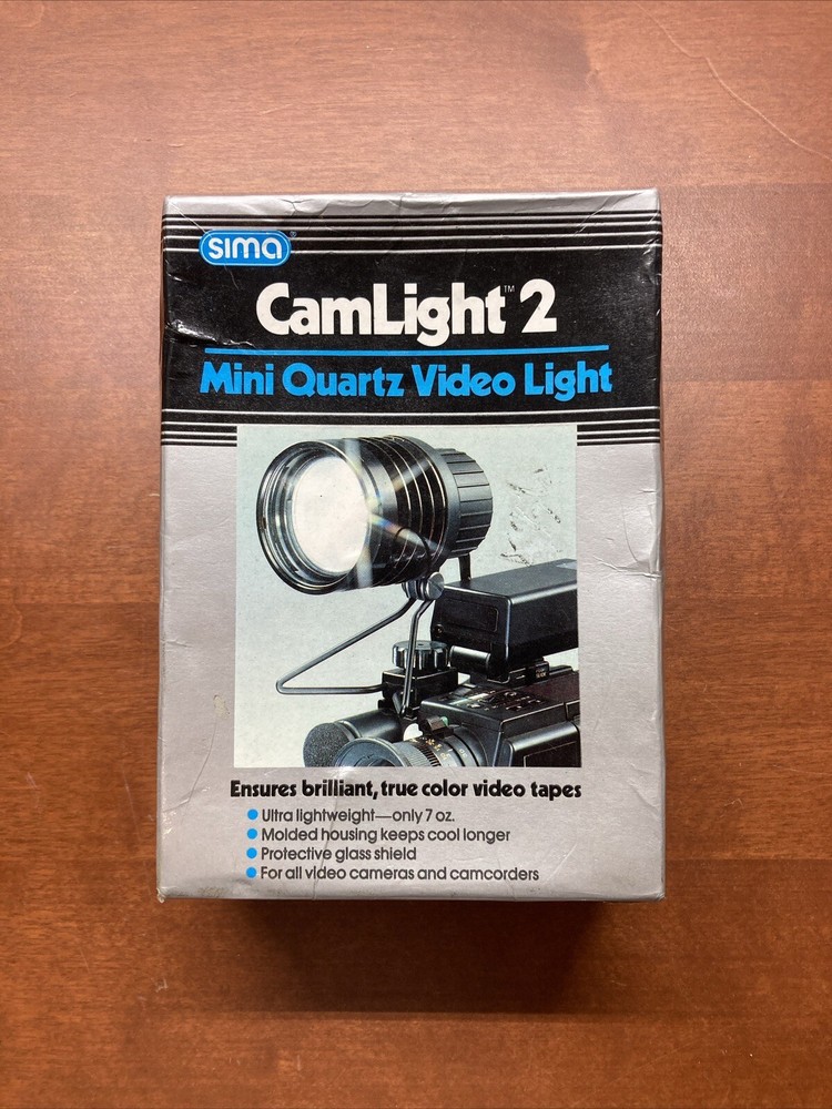 Vintage Sima Camlight 2 Mini Quartz Video Light  (TESTED WORKS)
