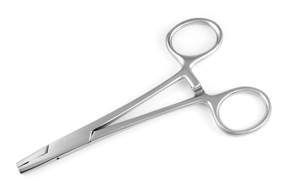 Micro Dermal Surface Anchor Forceps 5" piercing tool