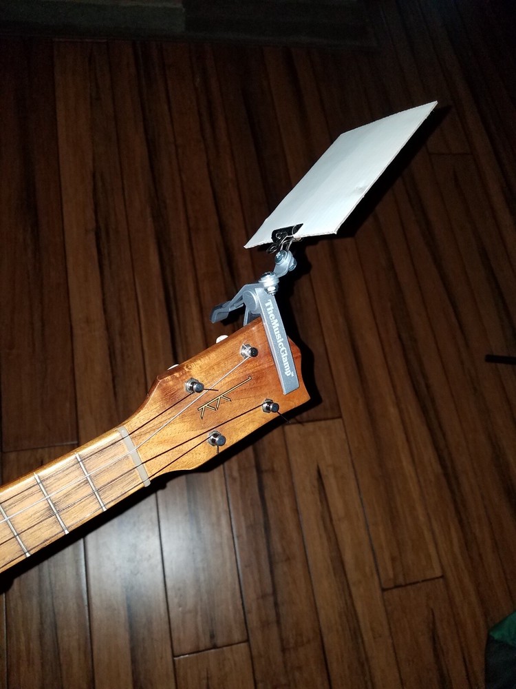 TheMusicClampMini Capo and Notecard Holder