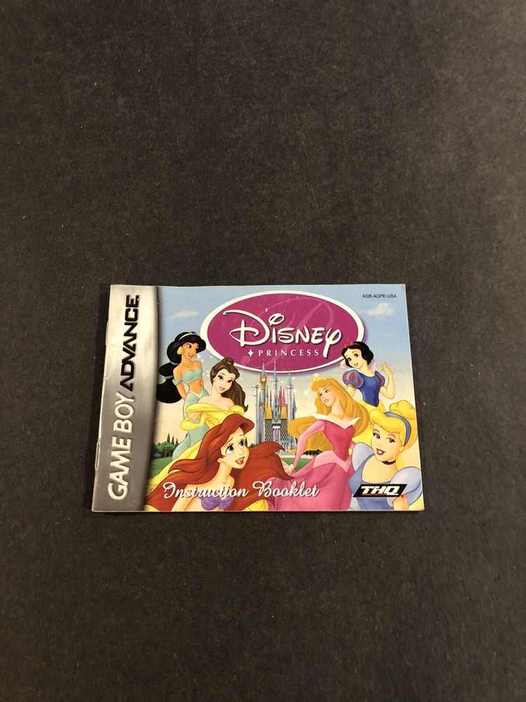 Disney princess GBA manual only
