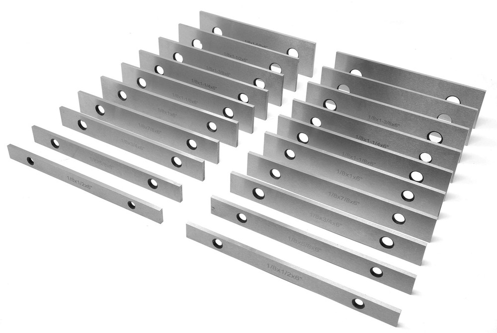 WEN 10380 20-Pc Precision Ground 1/8" Parallel Set w/ Case