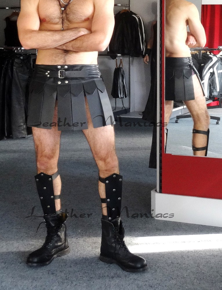 Shin Guards Leather Armor Gladiator Costume