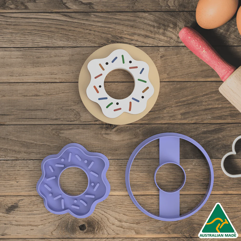 Donut Cookie Cutter and Embosser Stamp