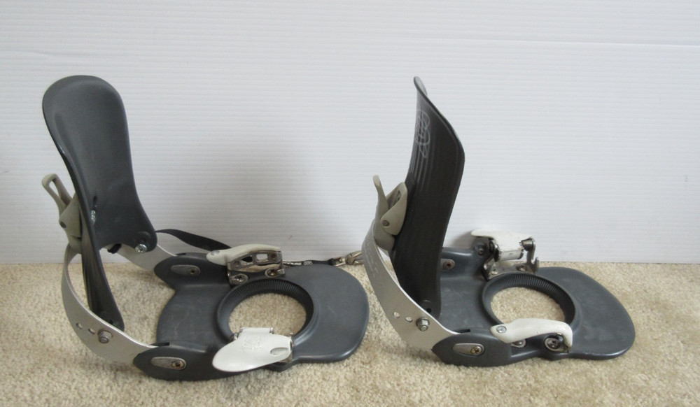 Switch Step-In X-Type Gray Snowboard Bindings Size Large Made In Italy