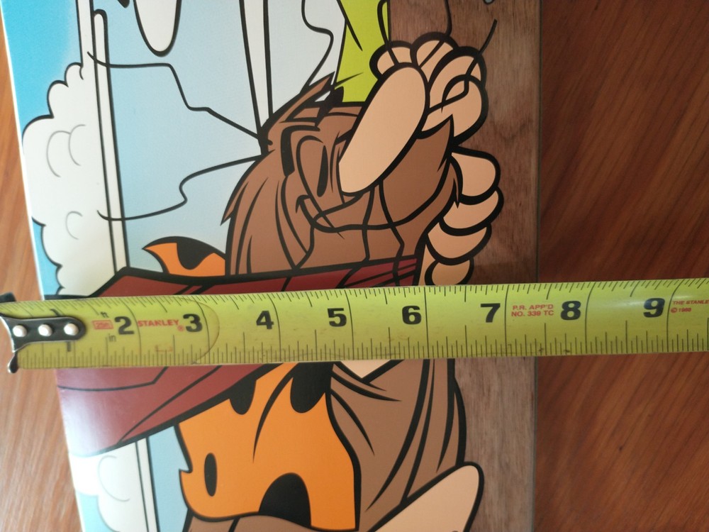 Skateboard-Original Mid Complete-Almost-Napping Caveman-7.37-Excellent Condition