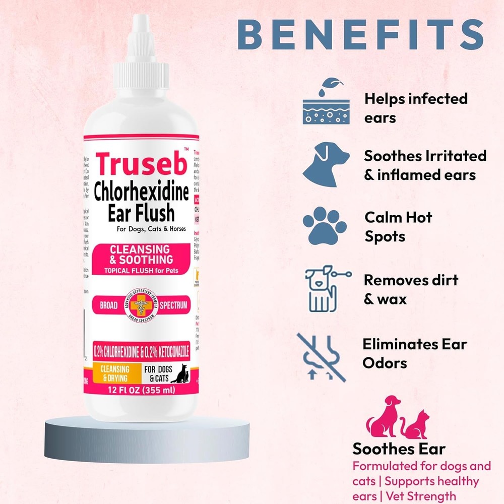 Soothing Aloe Ear Flush - Ketoconazole & Chlorhexidine