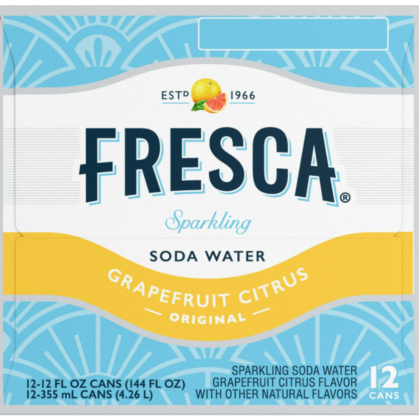 Fresca Citrus Soda Pop Fridge Pack, 12 fl oz, 12 Pack Cans