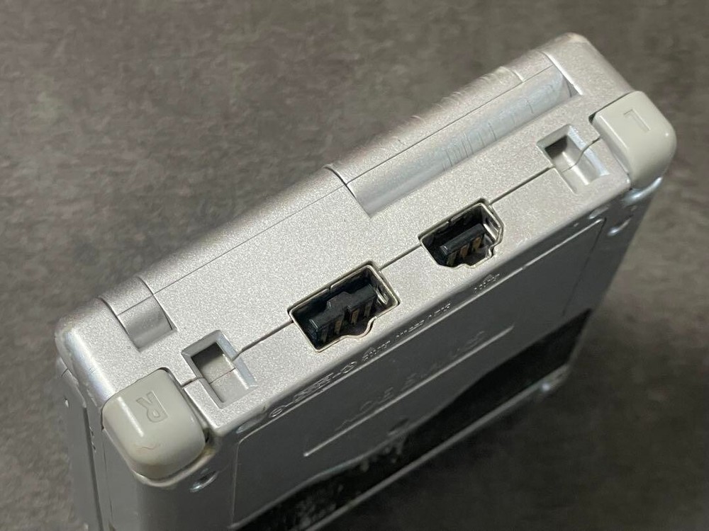 Gameboy Advanced SP Silver Nintendo Game console Portable Handheld system Rare