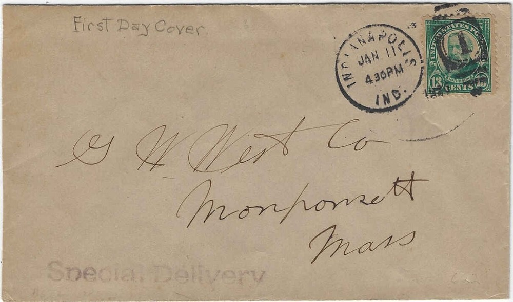 FDC   # 622   --     13c  Harrison  -- Indy  cxl
