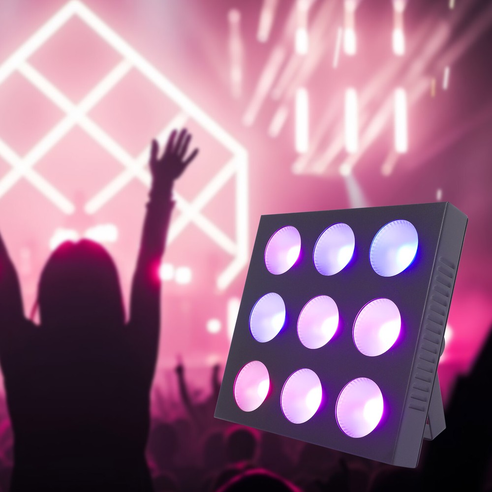 LED 4-In-1 DJ Light Stage Projection Effects Lamp Rectangular Stage Light RGBW