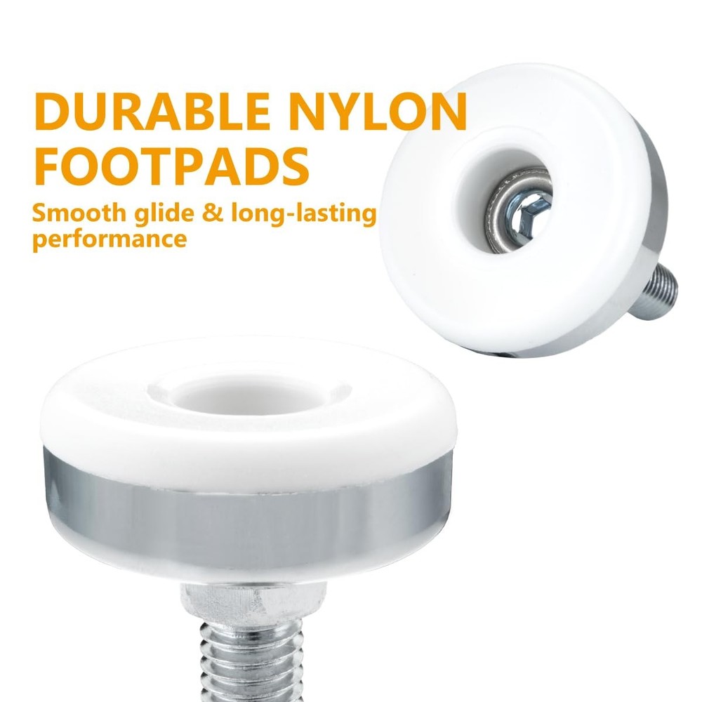 POWERTEC Threaded Leveling Feet Insert, Set of 4,