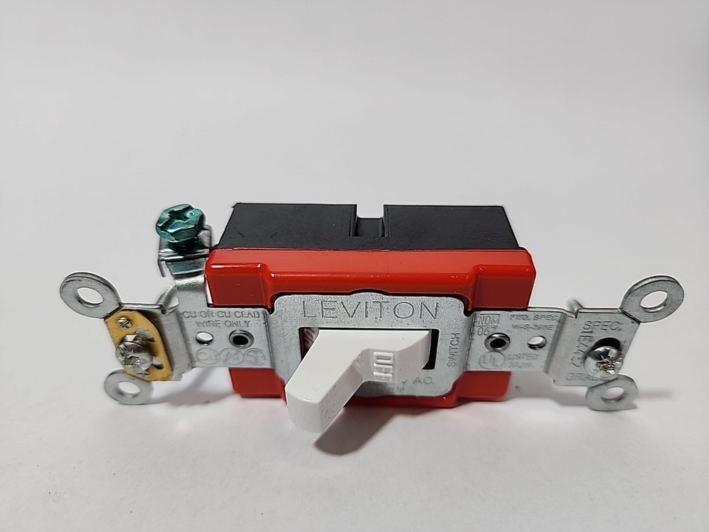 NEW 1221-2W 20-Amp, 120/277-Volt, Toggle Single-Pole AC Quiet Switch