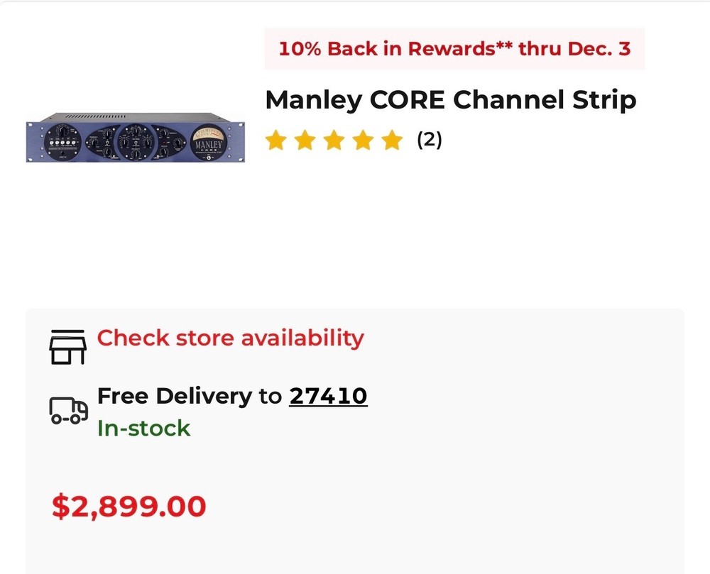 Manley CORE Channel stripe