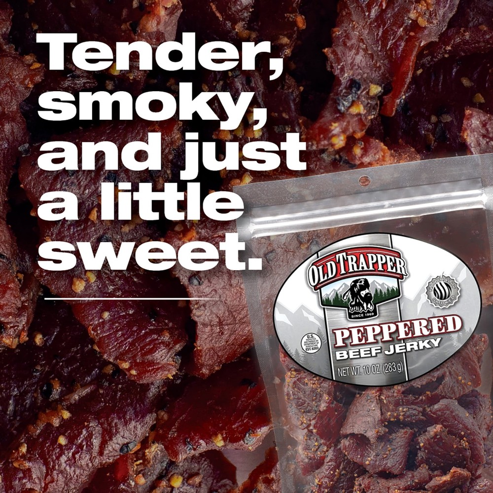 Peppered Beef Jerky 10oz Resealable Bag