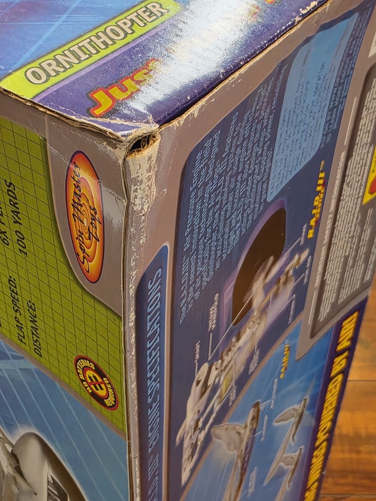 VINTAGE AIR HOGS ORNITHOPTER AIR PRESSURE ENGINE PLANE FLAPPING WING SPIN MASTER