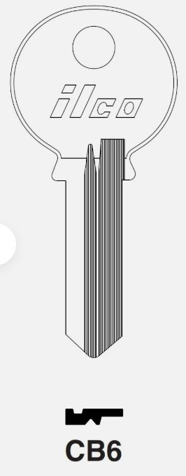 Ilco CB6 for Corbin Key Blank uncut (1 pc)
