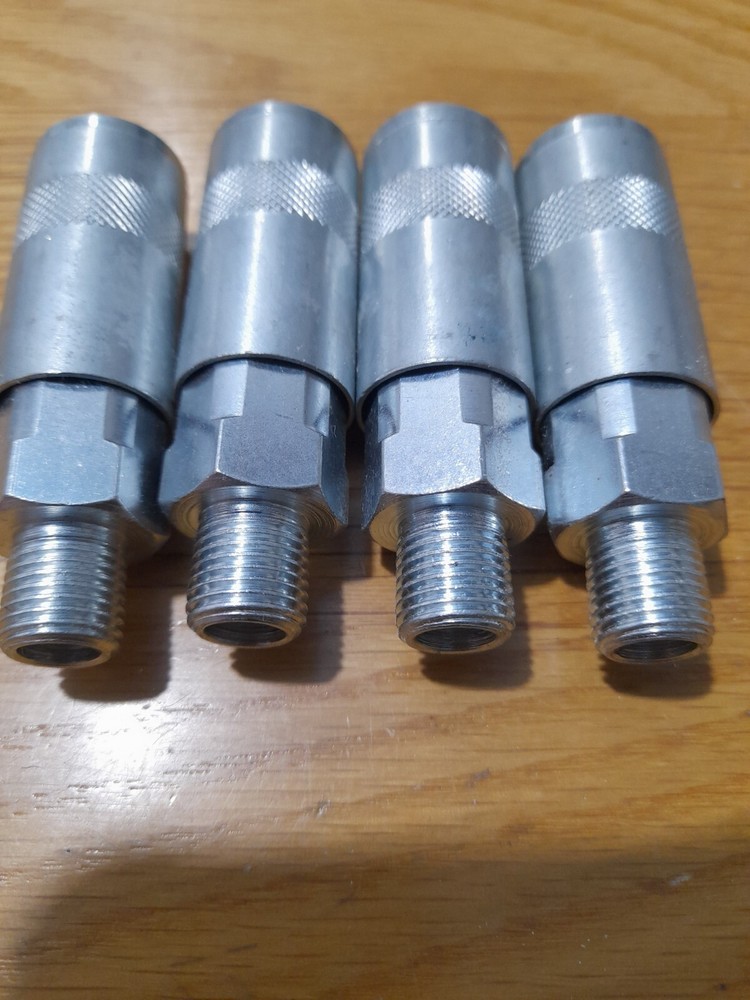 Air Line Quick Coupler  1/4" BSP - Male Tale - 4 Pack