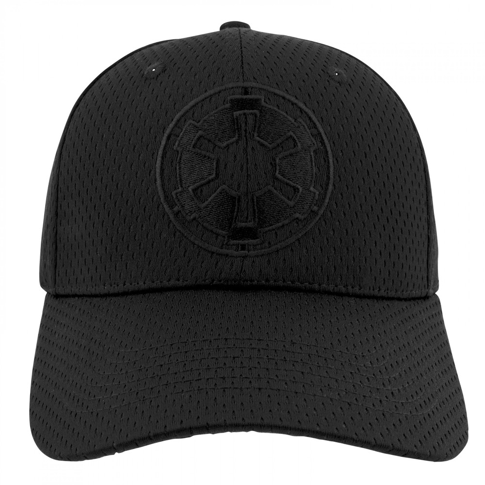 Star Wars Empire Logo Black on Black Snapback Hat Black