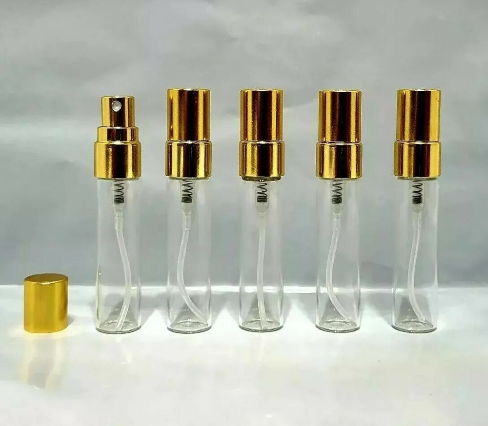5ml Glass Atomizer / Travel Size Perfume Bottle / Refillable Spray Bottle (× 10)