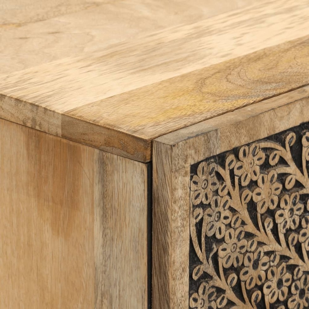 Highboard 23.6"x13"x39.4" Solid Wood Mango