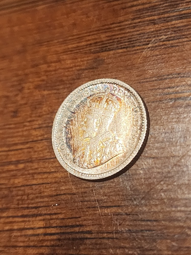1912 Canada 5 Cents Silver Coin