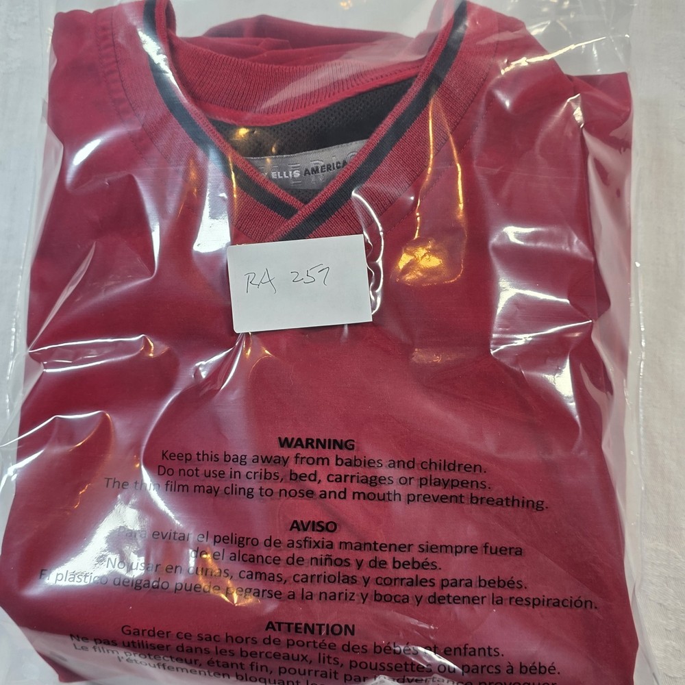 Perry Ellis America Golf Pullover Windbreaker Jacket Men's L Red