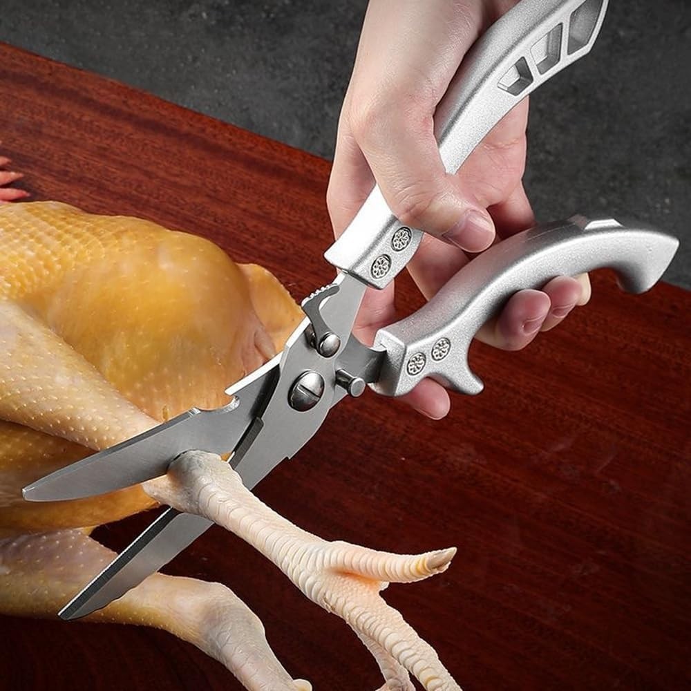 Poultry Shears Heavy Duty, Multi-functional Kitchen Shears, with Anti-Slip Handl
