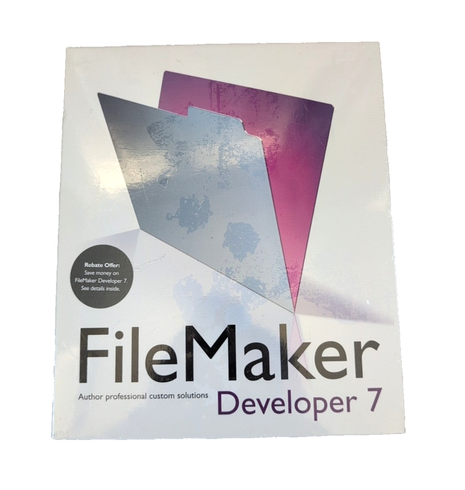 FileMaker Developer 7 Retail Full Version Windows Mac Original CD w/ License Key