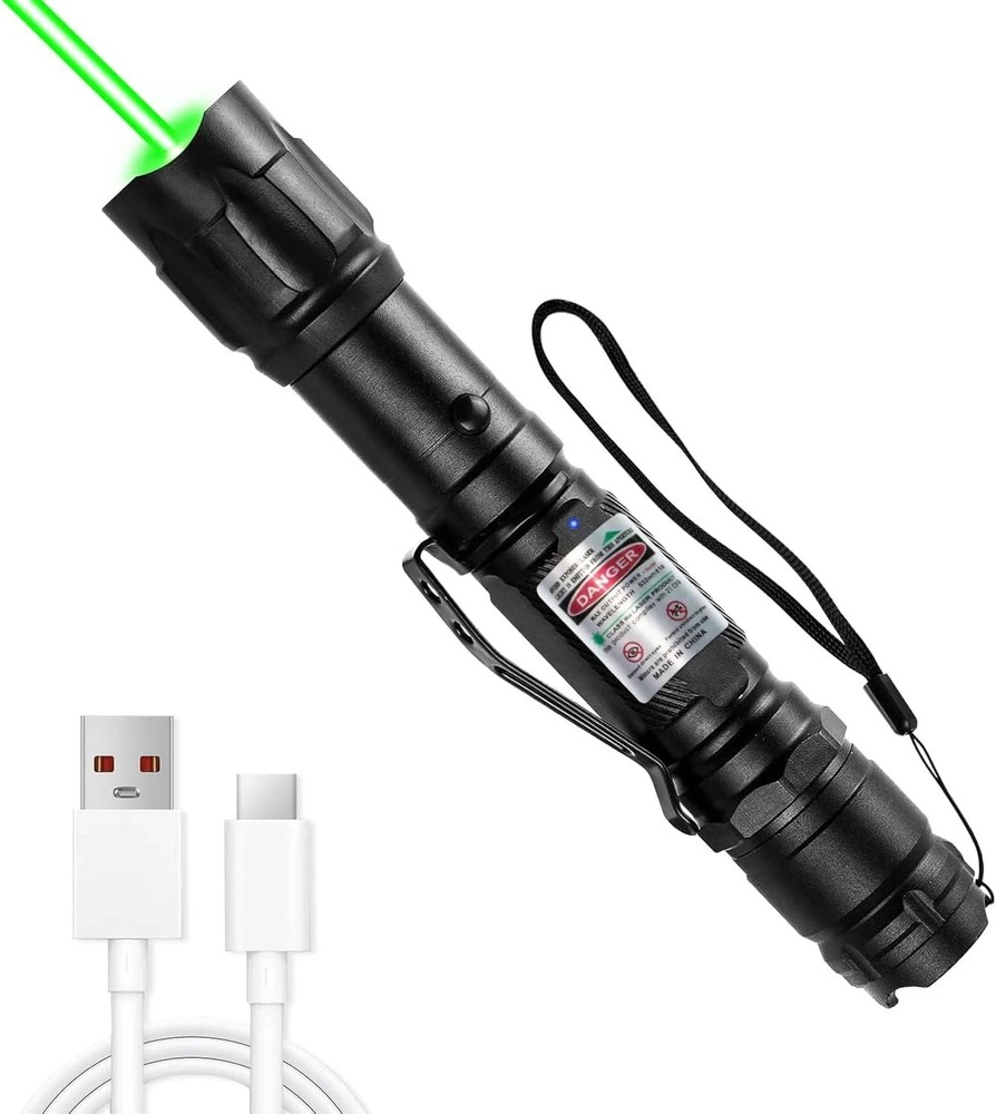 Rechargeable Green Laser Pointer, Long Range Laser Pointer Pen High Power