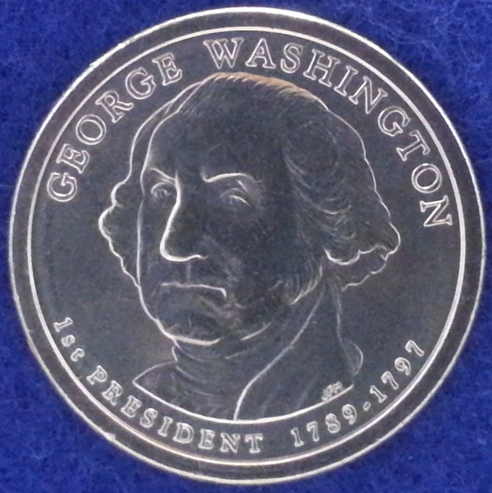 2007 D George Washington Presidential Dollar From Mint Roll-Position A