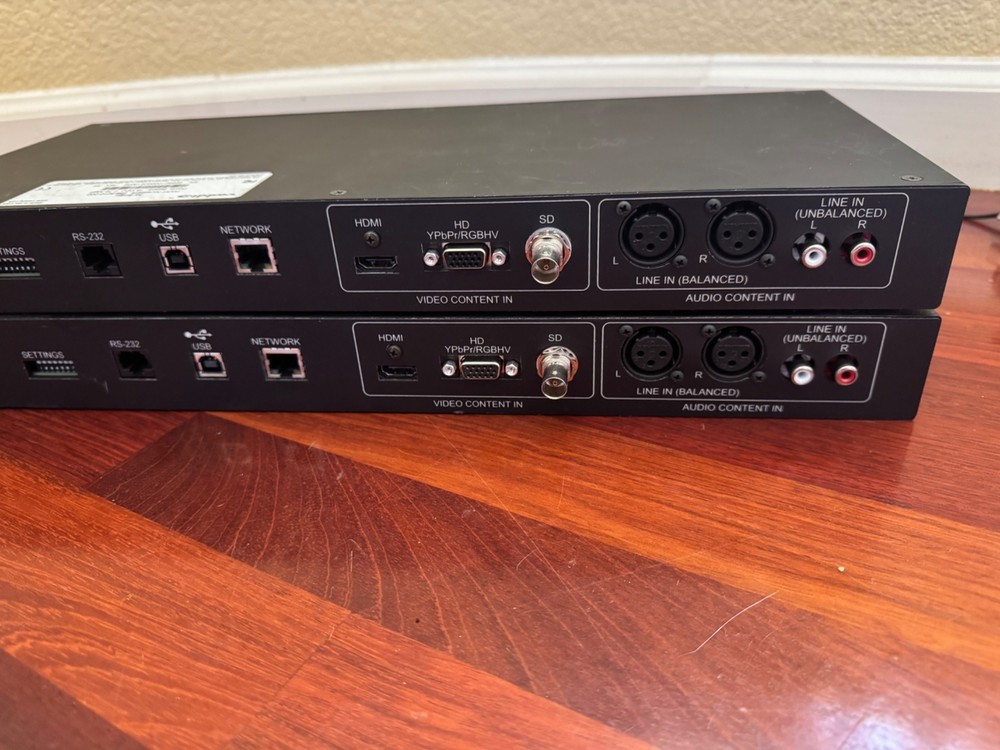 Vaddio AV Bridge USB/IP Streaming Appliance Encoder 998-8210-000 w/AC Adapter