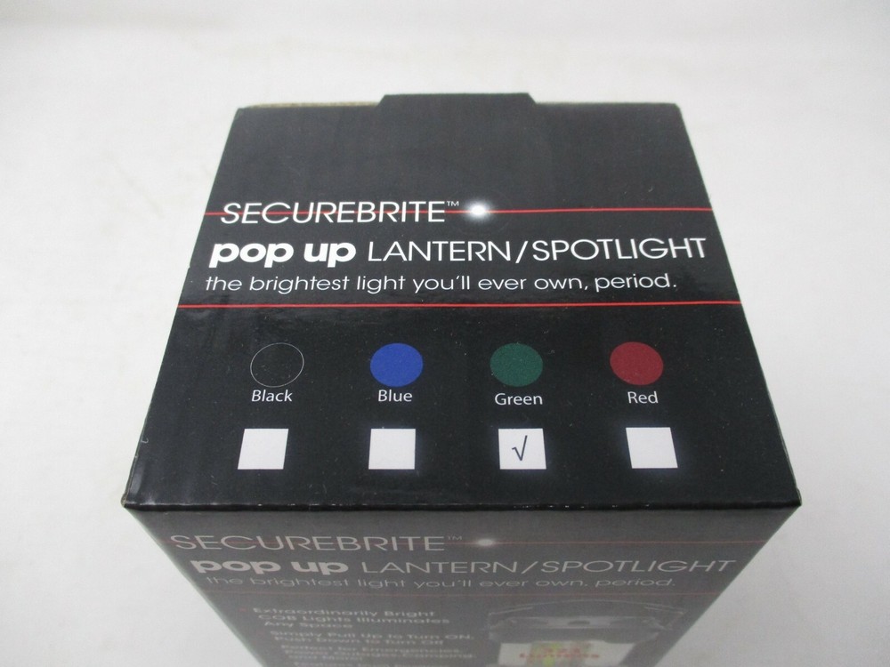 Securebrite Pop Up Lantern / Spotlight - Green