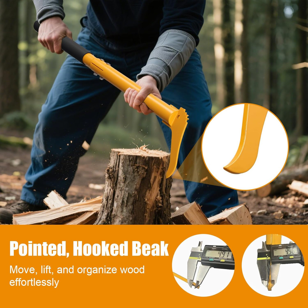 30” Hookaroon All Steel Heavy Duty Pickaroon Axe Logging Tool Dragging Lifting