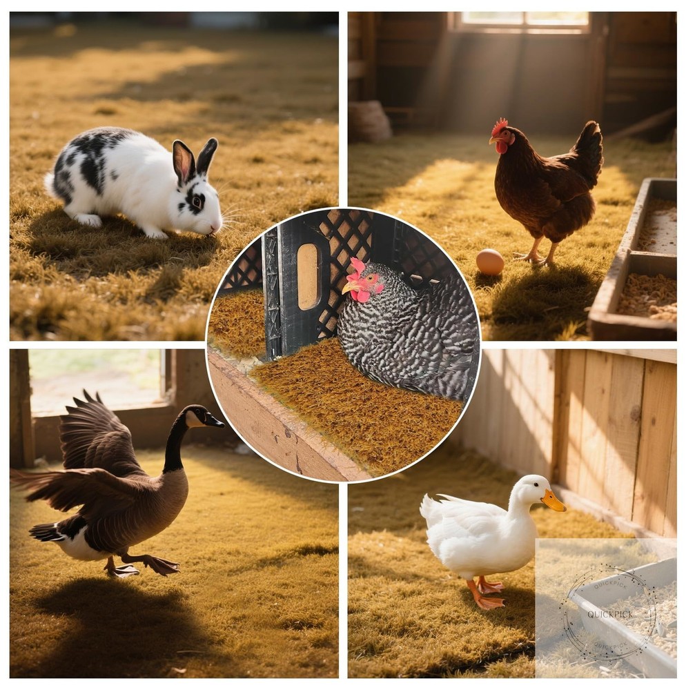 6 Pcs Washable Chicken Nesting Pads,Chickens Nesting Box Pads Chickens Nesting