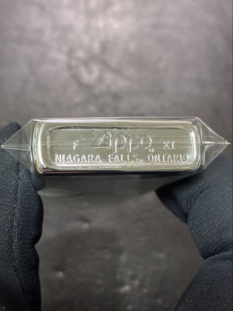 Zippo San Francisco Canada Ontario Silver One Sided Processing Lighter Regular