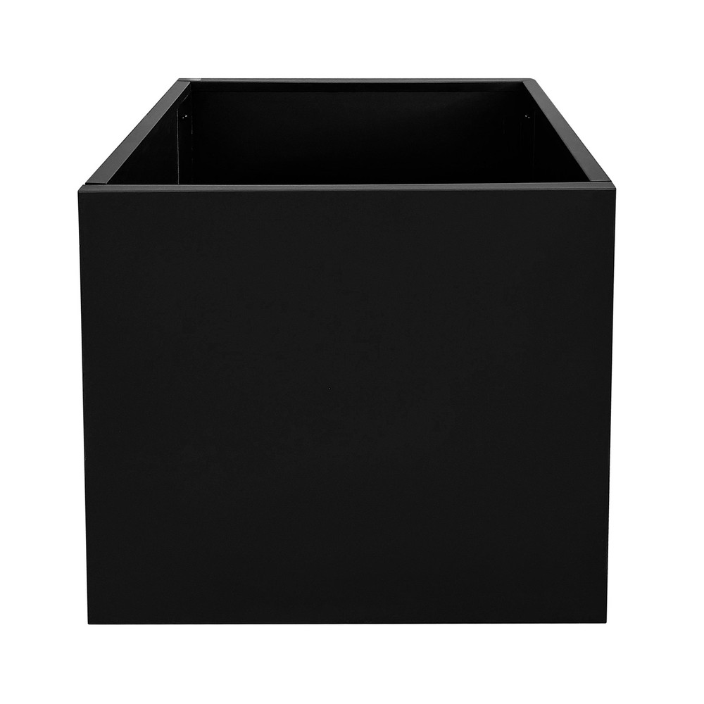 Outdoor Patio Steel Planter Box 24x24x24" Rectangular Flower Vegetable Container