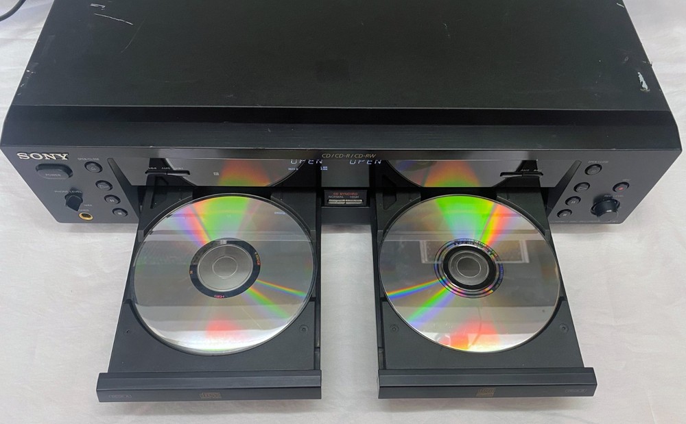 Sony RCD-W1 Dual Deck CD Player / CD Recorder – CD-R/CD-RW - Tested - READ!