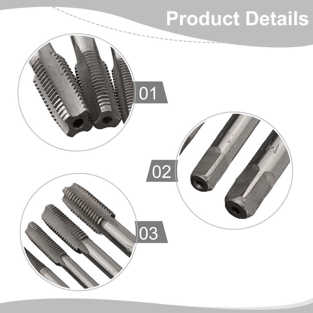 Tap Drill Bits Spiral Pointed Tap Hand Tools High Accuracy Replacement