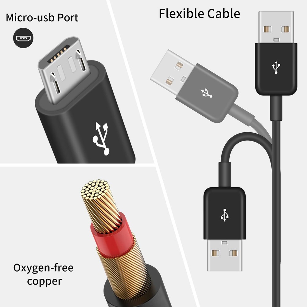 Micro USB Splitter Cable 6 in 1 Micro USB Charger Cable Micro USB Multi Charg...