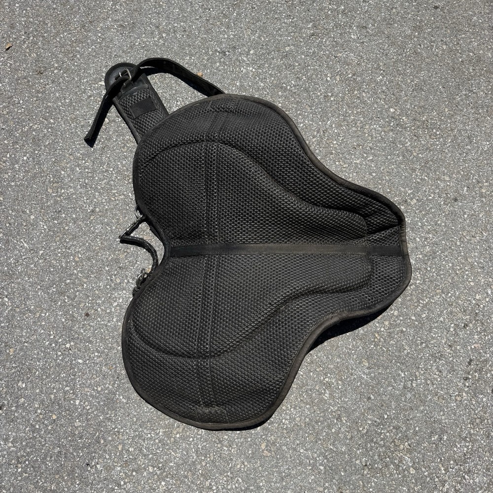 Horse Size Black ThinLine Horseback Riding Bareback Pad