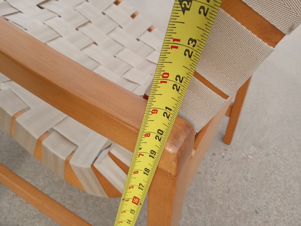 Jens Risom Knoll Webbed Lounge Armchair
